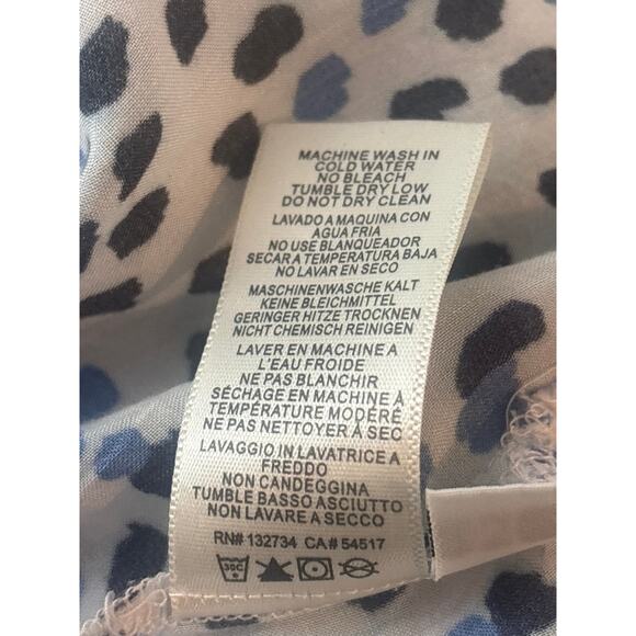 Cloth & Stone Anthropologie Button Up Blouse Top Shirt M Abstract Dot Print - Picture 7 of 9